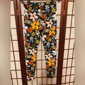 Nike Leggings Womens Leg A See Hawaiian Floral Pants Activewear Yoga - Small
